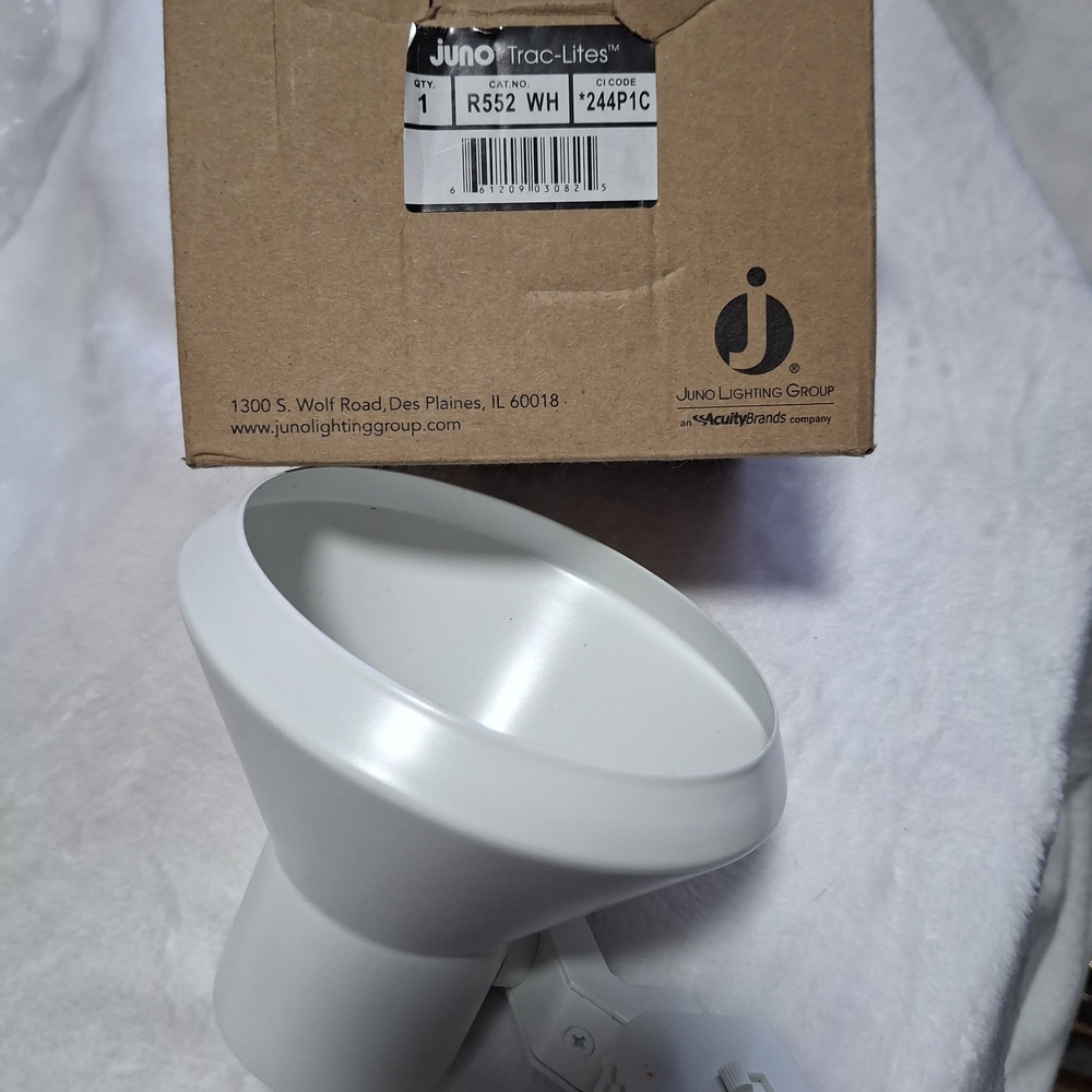 Juno White Track Light Fixture